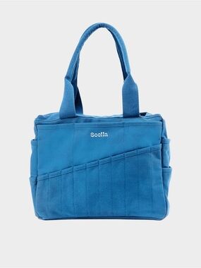 Soolla Blue Canvas Tote Bag - Women's Shoulder Bag